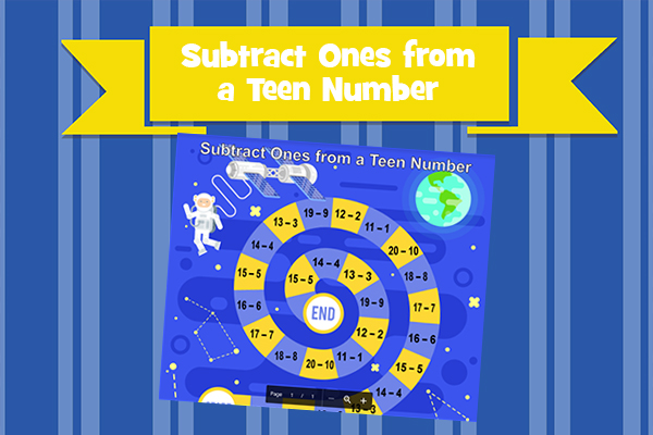 Subtract Ones from a Teen Number
