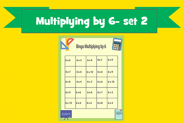Multiplying by 6- set 2