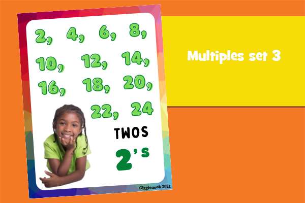 Skip Counting-Multiples Posters
