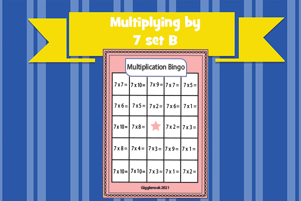 Multiplying by 7 set B