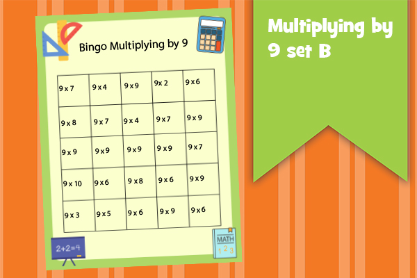 Multiplying by 9 set B