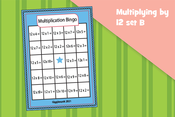 Multiplying by 12 set B