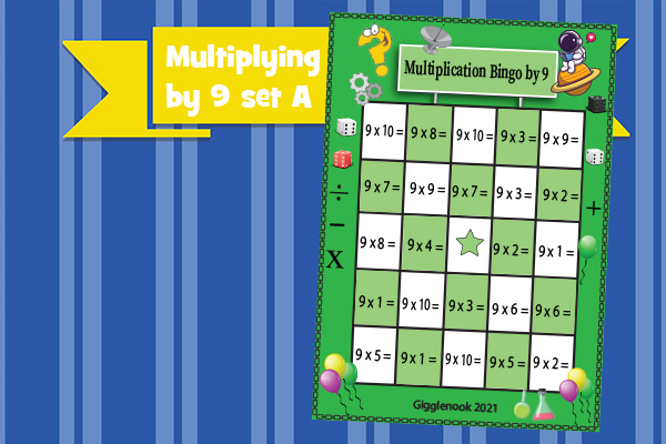 Multiplying by 9 set A
