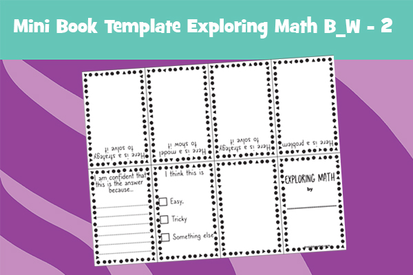 Mini Math Books Printable Math Fact Fluency Playground : Blank Book