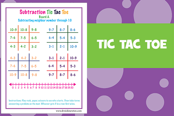 SUBTRACTING NEIGHBOR NUMBERS THROUGH 10