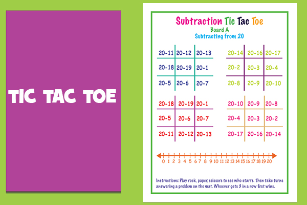 SUBTRACTING FROM 20